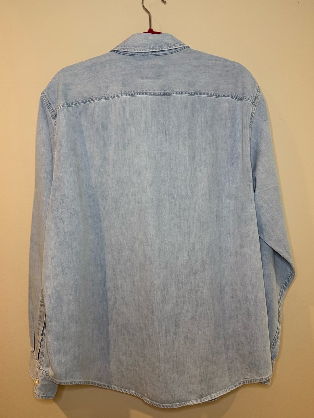 Abercrombie & Fitch Light Blue Denim Pullover Shirt - Picture 2 of 3